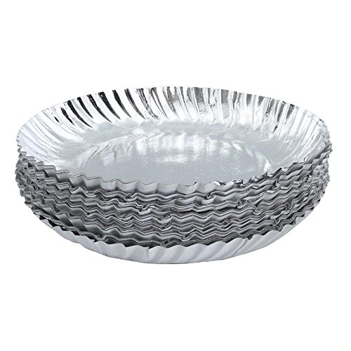 Silver paper plates best sale
