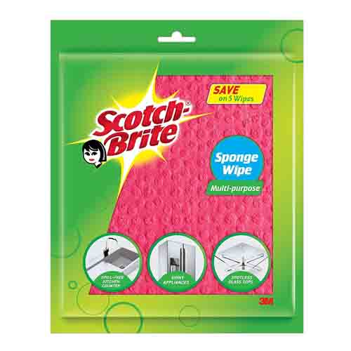 SCOTCH BRITE SPONGE WIPE (PACK OF 10)