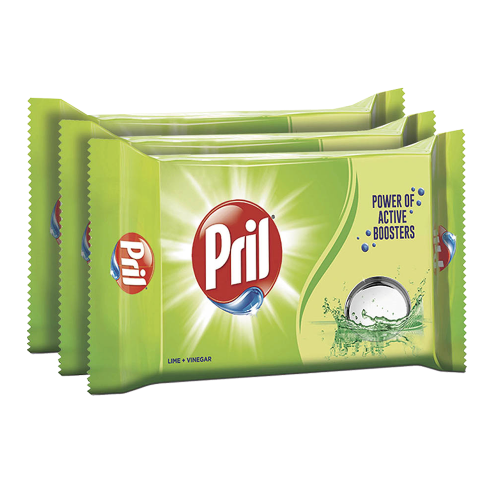 PRIL DISH WASH BAR LIME 360g (PACK OF 3)