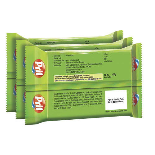 PRIL DISH WASH BAR LIME 360g (PACK OF 3)
