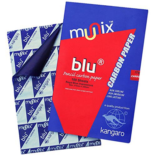 MUNIX CARBONPAPER BLUE 210X330mm