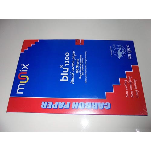 MUNIX CARBONPAPER BLUE 210X330mm