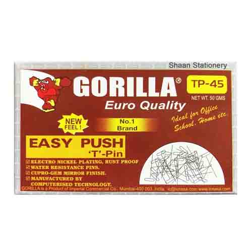 GORILLA EASY PUSH 'T'-PIN TP-45