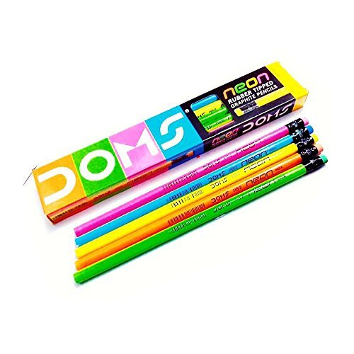 DOMS RUBBER TIPPED GRAPHITE PENCIL (PACK OF 10)