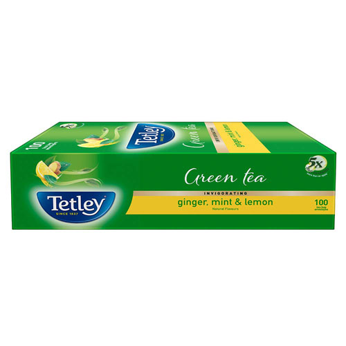 TATA TETLEY GIN MNT LMN 100 TEA BAGS