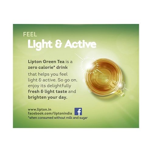 LIPTON CLEAR GREEN TEA PURE 10 TEA BAGS