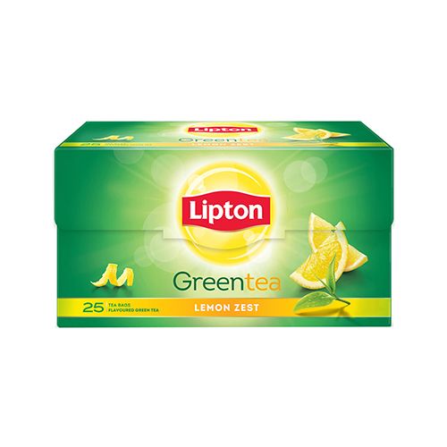LIPTON GREEN TEA LEMON ZEST 25 TEA BAGS