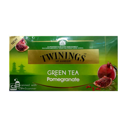 TWININGS GREEN TEA POMEGRANATE 25 TEA BAGS