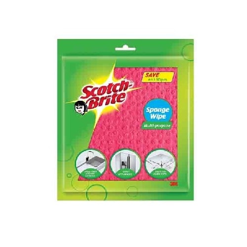 SCOTCH BRITE SPONGE WIPE (PACK OF 10)