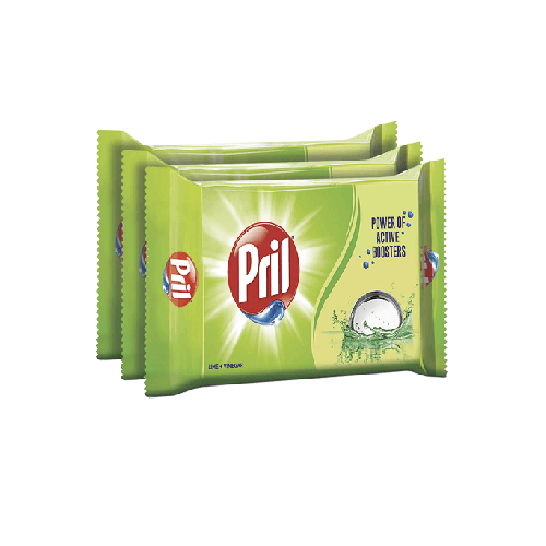 PRIL DISH WASH BAR LIME 360g (PACK OF 3)