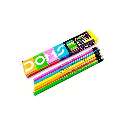 DOMS RUBBER TIPPED GRAPHITE PENCIL (PACK OF 10)