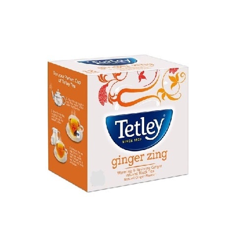 TATA TETLEY GINGER 50 TEA BAGS