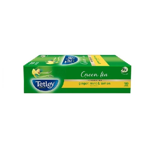 TATA TETLEY GIN MNT LMN 100 TEA BAGS