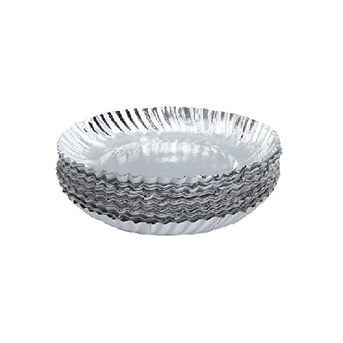 SILVER PAPER PLATES NO 5 (PACK OF 30)